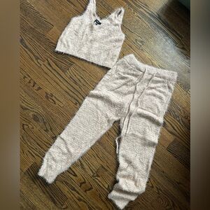 Lulu’s Knit Tank and Jogger Set